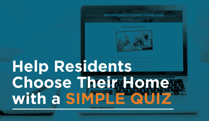 Help Residents Choose Their Home with a Simple Quiz