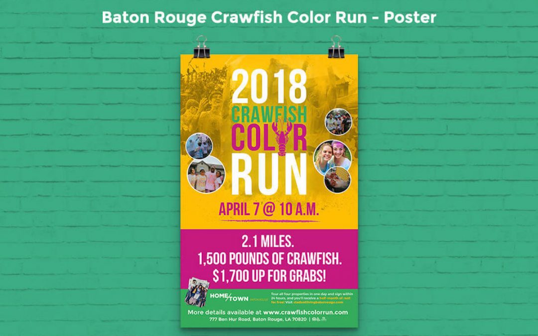 Baton Rouge Crawfish Color Run Campaign