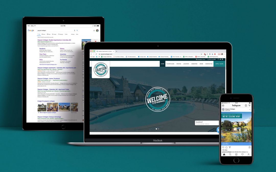 Case Study Grayson Cottages Digital Presence Catalyst Marketing