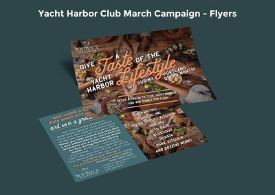 Yacht Harbor Portland Dining Month Campaign