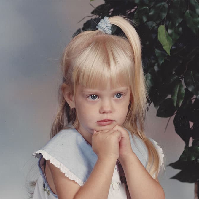 Kendra Kennedy childhood photo